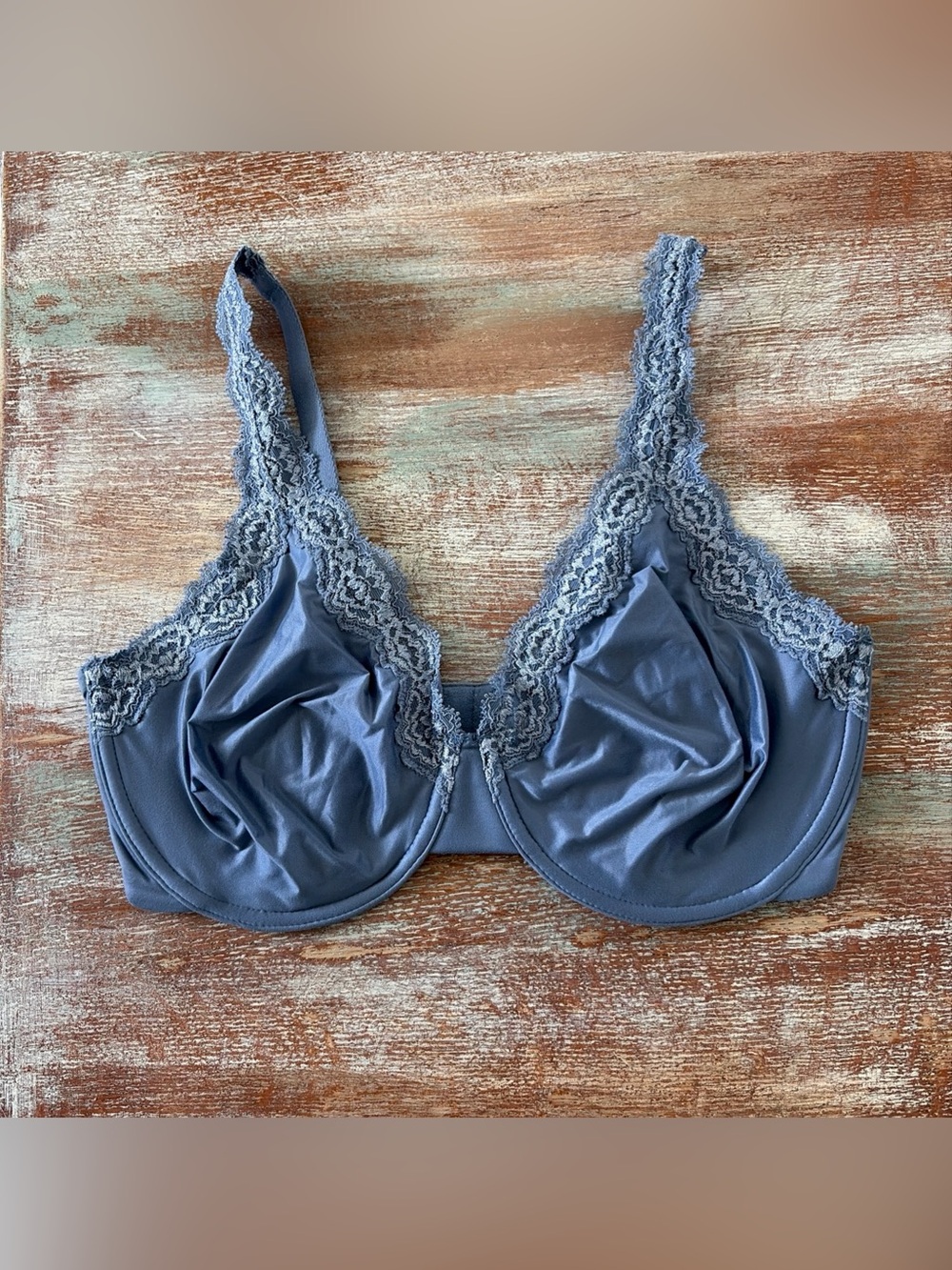 Wacoal 855301 Softly Styled Seamless Underwire Bra Wild Wind Blue Size 34DDD